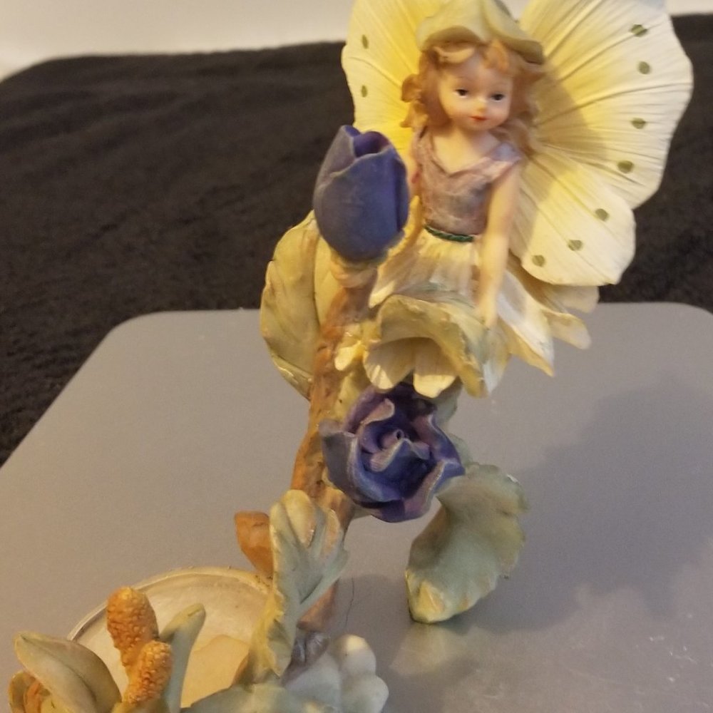 Resin Fairy & Floral Themed Votive Candle Holder